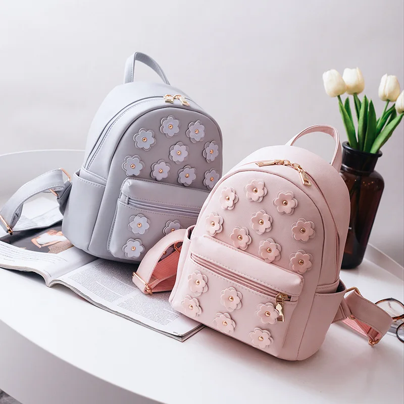 Korean Women Leather Backpack Flower Mini Bag Printing Female School Bags for Teenagers Girls Small Backpack Mochila Escolar
Korean Women Leather Backpack Flower Mini Bag Printing Female School Bags for Teenagers Girls Small Backpack Mochila Escolar