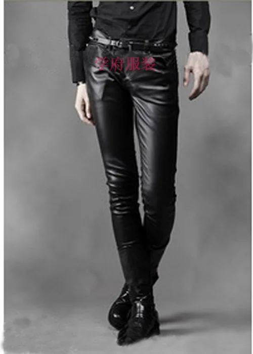 27~44! 2016 New men's clothingMale PU leather pants qianmen button sewing male leather pants plus size available Singer costumes
27~44! 2016 New men's clothingMale PU leather pants qianmen button sewing male leather pants plus size available Singer costumes