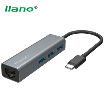 llano Type C to RJ45 1000Mbps Gigabit Ethernet LAN Adapter 3 Port USB 3.0 HUB Type-C Wired Network Card for Macbook
llano Type C to RJ45 1000Mbps Gigabit Ethernet LAN Adapter 3 Port USB 3.0 HUB Type-C Wired Network Card for Macbook