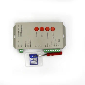 T1000S Pixels DMX 512 Controller 256 SD Card WS2801 WS2811 WS2812B LPD6803 LED Strip DC5V 24V T-1000S RGB full color Controller
T1000S Pixels DMX 512 Controller 256 SD Card WS2801 WS2811 WS2812B LPD6803 LED Strip DC5V 24V T-1000S RGB full color Controller