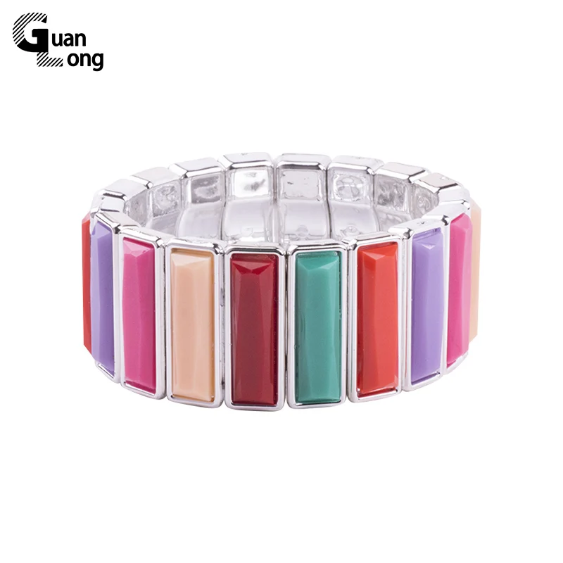 GuanLong Fashion Plated Silver Geometric Square Resin Strand Bracelets For Women Summer Puseira Jewelry
GuanLong Fashion Plated Silver Geometric Square Resin Strand Bracelets For Women Summer Puseira Jewelry