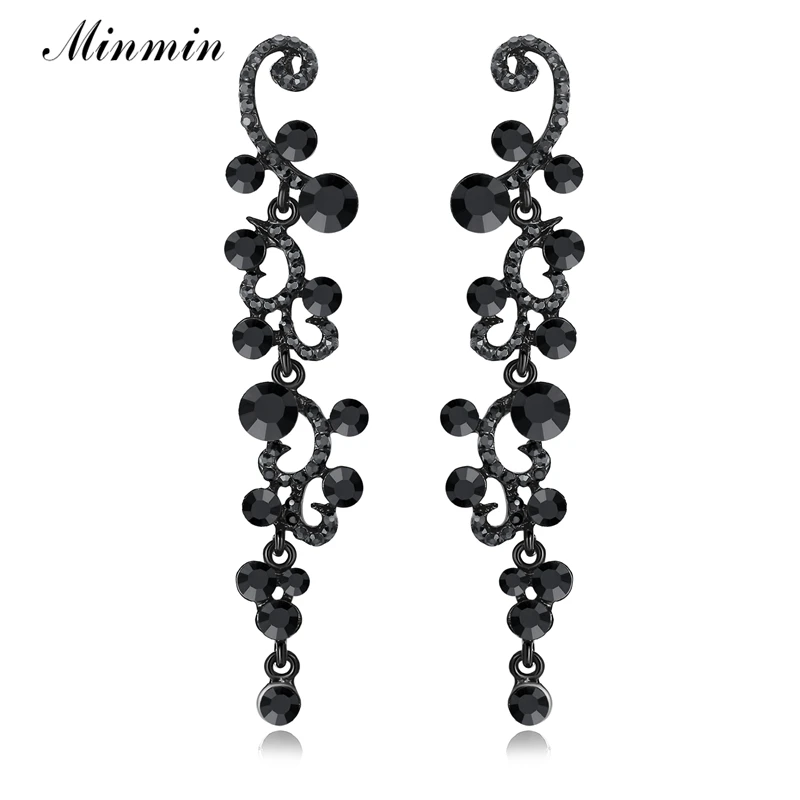 Minmin Elegant Leaves Shape Black Color Crystal Drop Earrings for Women Long Earrings 2019 Vintage Party Fashion Jewelry MEH1030
Minmin Elegant Leaves Shape Black Color Crystal Drop Earrings for Women Long Earrings 2019 Vintage Party Fashion Jewelry MEH1030