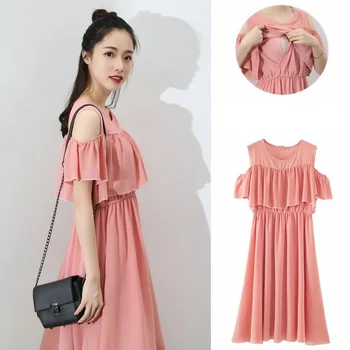 High Quality Chiffon Pregnancy Nursing clothes for pregnant women lactation maternity dresses clothing for breastfeeding dress
High Quality Chiffon Pregnancy Nursing clothes for pregnant women lactation maternity dresses clothing for breastfeeding dress