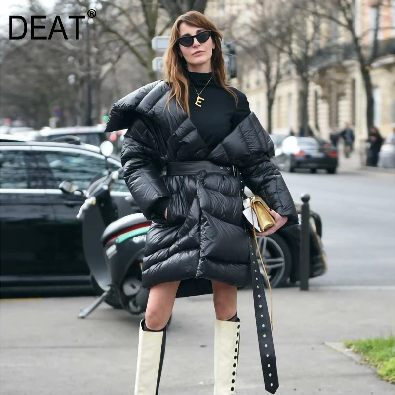 DEAT 2019 New Winter Warm Turn-down Collar Duck Down High Quality Down Jacket Female Winter's Jacket Belt LE87101
DEAT 2019 New Winter Warm Turn-down Collar Duck Down High Quality Down Jacket Female Winter's Jacket Belt LE87101