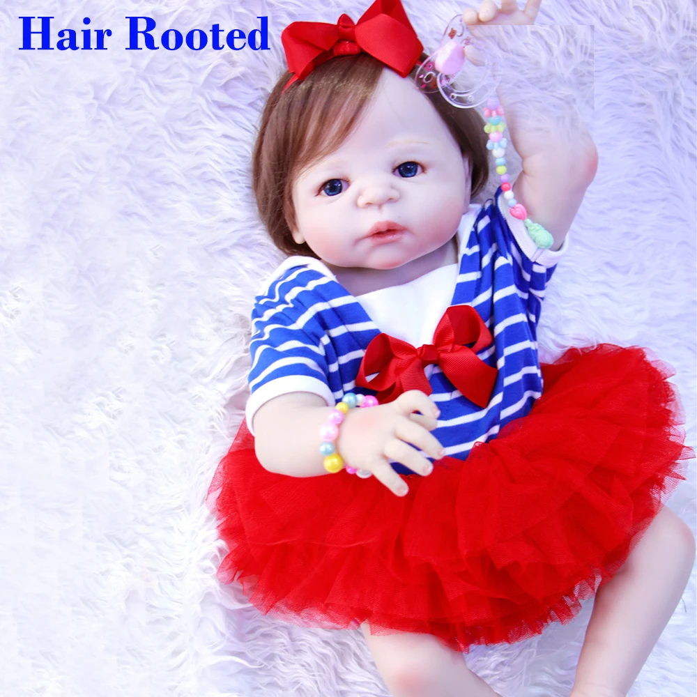 Bebe doll reborn com corpo de silicone menina 23"57cm full silicone reborn dolls real baby alive princess toddler dolls toys
Bebe doll reborn com corpo de silicone menina 23"57cm full silicone reborn dolls real baby alive princess toddler dolls toys