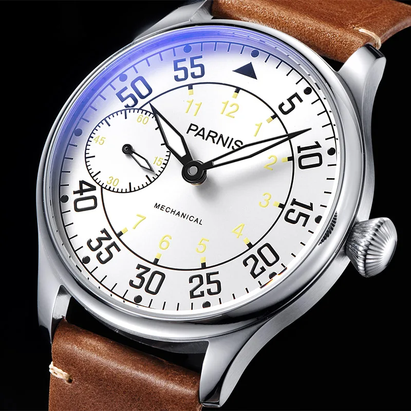 Casual Parnis 44mm Hand Winding Mechanical Men Watches Waterproof Leather Hand Wind Men's Watch Top Brand Luxury 2019 Clock Man
Casual Parnis 44mm Hand Winding Mechanical Men Watches Waterproof Leather Hand Wind Men's Watch Top Brand Luxury 2019 Clock Man