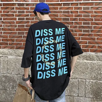2019 Summer New Korean Men's Trend Letter Print Loose Half Sleeve Couples Cotton Sports Street Casual T-Shirt
2019 Summer New Korean Men's Trend Letter Print Loose Half Sleeve Couples Cotton Sports Street Casual T-Shirt