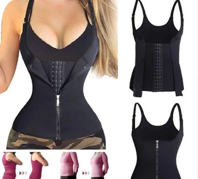 Women Slimming Waist Trainer Corset Zipper Vest Body Shaper Shapewear With Adjustable Straps Waist Weight Loss For Sauna Yoga
Women Slimming Waist Trainer Corset Zipper Vest Body Shaper Shapewear With Adjustable Straps Waist Weight Loss For Sauna Yoga