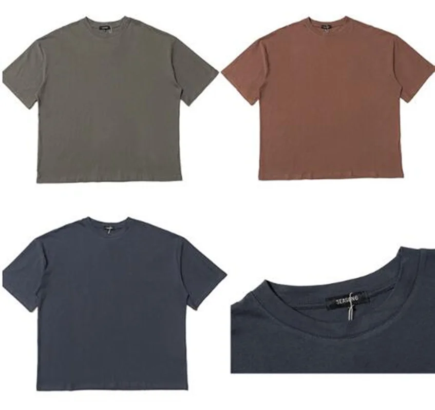 2019 Oversize Season 6 T Shirt Men Women 1:1 Summer Style Season 6 Top Tees Kanye Brown Blue Solid Season 6 T-Shirt
2019 Oversize Season 6 T Shirt Men Women 1:1 Summer Style Season 6 Top Tees Kanye Brown Blue Solid Season 6 T-Shirt