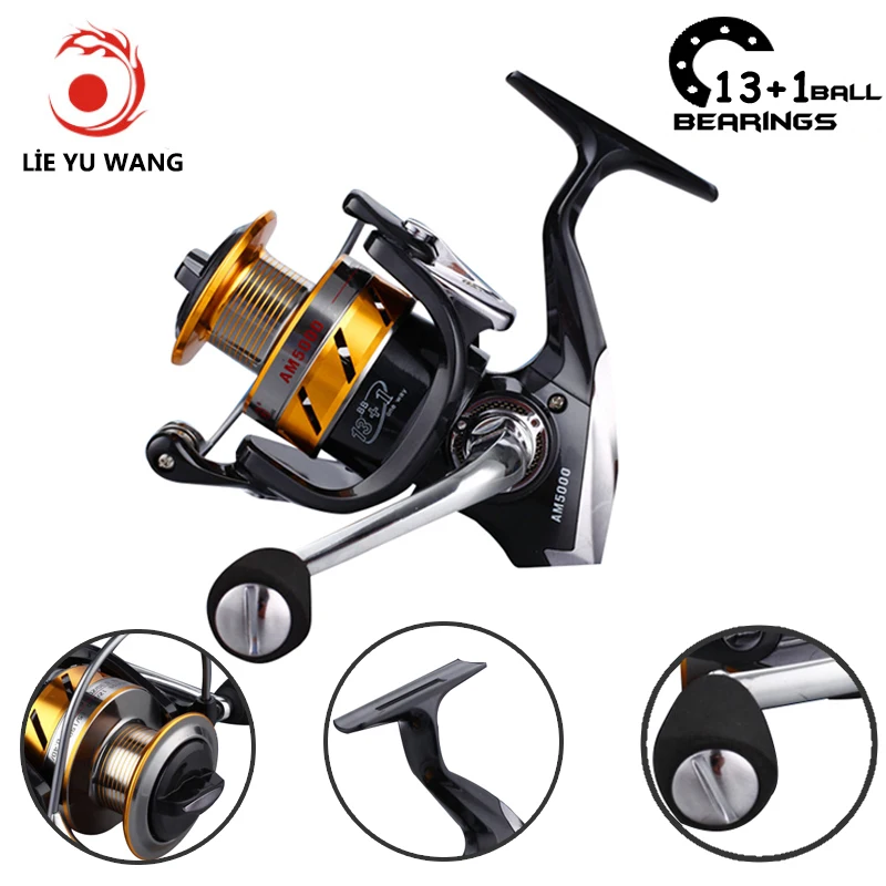 Lieyuwang 14BB Metal Body Spinning Feeder Fishing Reels Carp One Way Clutch Fishing Reel Carretilha de pesca Moulinet Shimano
Lieyuwang 14BB Metal Body Spinning Feeder Fishing Reels Carp One Way Clutch Fishing Reel Carretilha de pesca Moulinet Shimano