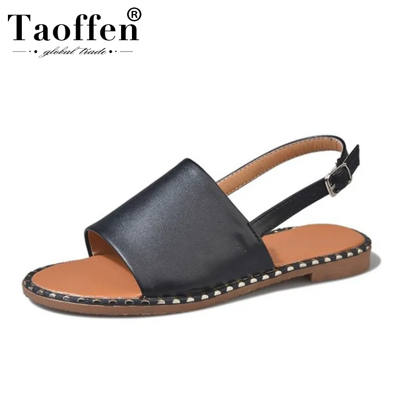 TAOFFEN Pu Leather Daily Young Ladies Simple Sandals Buckle Rivets Club Summer Brand Beach Flats Shoes Women Sandals Size 35-39
TAOFFEN Pu Leather Daily Young Ladies Simple Sandals Buckle Rivets Club Summer Brand Beach Flats Shoes Women Sandals Size 35-39