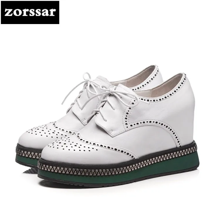 {Zorssar} Casual Women Shoes high heel pumps 2018 New Womens Wedges Height Increasing sneakers shoes Ladies Platform Shoes