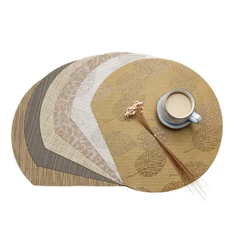 Round PVC European Jacquard Style Anti-slip Home Tableware Pad Cup Placemat 35*31cm Heat-resistant Dining Room Decor Table Mat
Round PVC European Jacquard Style Anti-slip Home Tableware Pad Cup Placemat 35*31cm Heat-resistant Dining Room Decor Table Mat