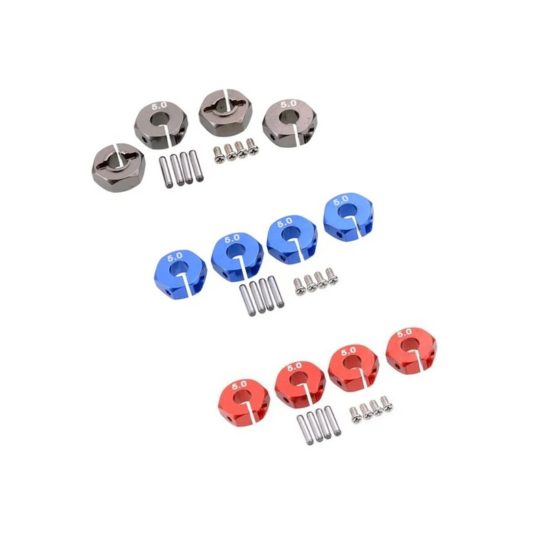 4pcs Aluminum 5.0 Wheel Hex 12mm Drive Hubs With Pins Screws CNC For RC Car Trucks Buggies HSP HPI Tamiya hsp 94123/94122/94103
4pcs Aluminum 5.0 Wheel Hex 12mm Drive Hubs With Pins Screws CNC For RC Car Trucks Buggies HSP HPI Tamiya hsp 94123/94122/94103