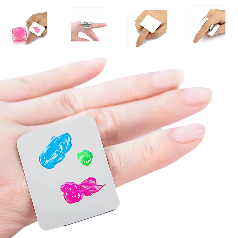 1PC DIY Manicure Finger Ring Color Palette Make up Cream Foundation Mixing Palette Cosmetic Make up Tool Stainless Steel
1PC DIY Manicure Finger Ring Color Palette Make up Cream Foundation Mixing Palette Cosmetic Make up Tool Stainless Steel