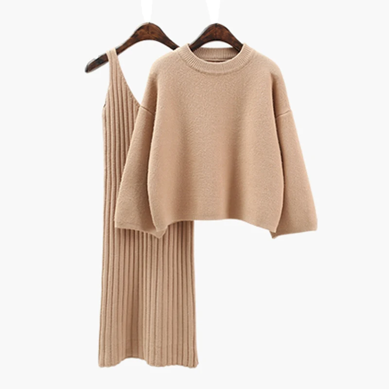 2019 Spring new Warm Dress women Solid color Loose knitting Dress Autumn Casual O-Neck Flare Sleeve Femme Sweater Dress
2019 Spring new Warm Dress women Solid color Loose knitting Dress Autumn Casual O-Neck Flare Sleeve Femme Sweater Dress