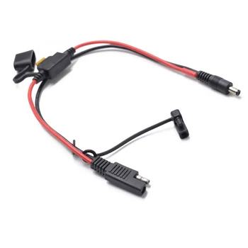 30CM SAE turn DC power wire DC5521 male adapter for Solar with 15A fuse 5.5x2.1mm
30CM SAE turn DC power wire DC5521 male adapter for Solar with 15A fuse 5.5x2.1mm