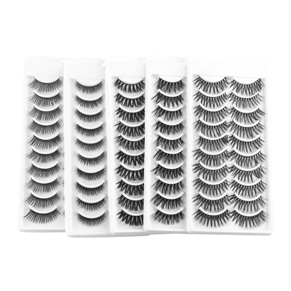 10 Pairs 3D Mink False Eyelashes Wispy Fluffy Crisscross Thick Long Mink Lashes Natural Makeup Handmade Fake Eyelash Extension
10 Pairs 3D Mink False Eyelashes Wispy Fluffy Crisscross Thick Long Mink Lashes Natural Makeup Handmade Fake Eyelash Extension