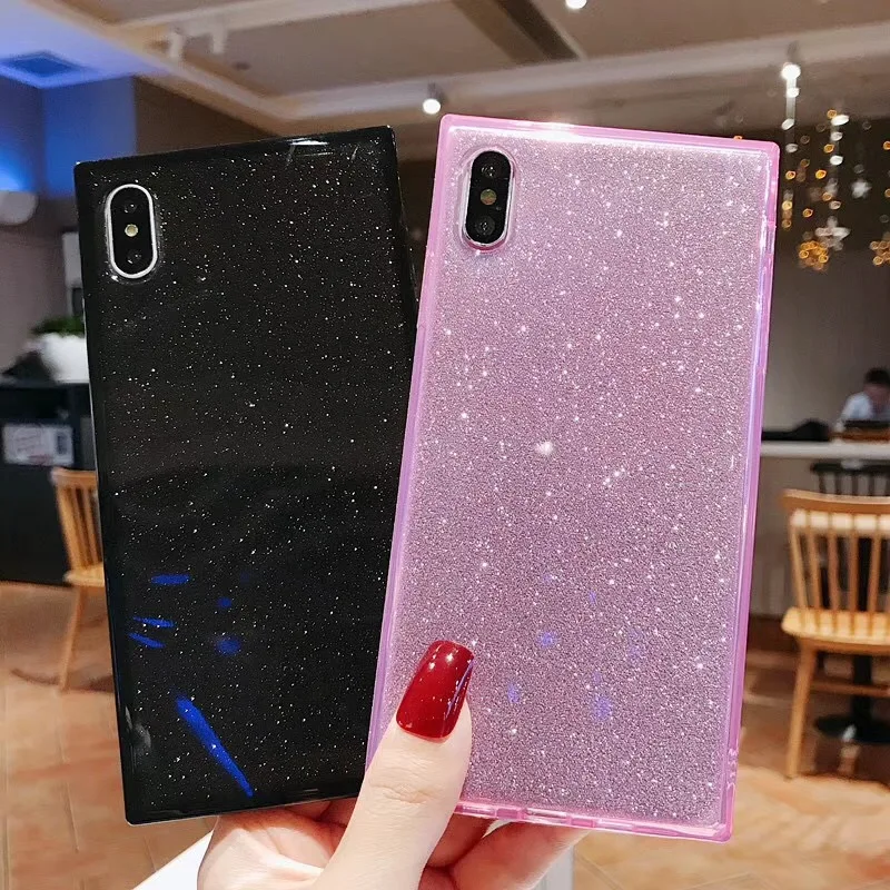 Starktni Glitter Square Ultra Thin Soft TPU Case Cover For iphone X XS MAX 6s 6 Plus For iphone XR 7 8Plus 11Pro Max Funda Coque
Starktni Glitter Square Ultra Thin Soft TPU Case Cover For iphone X XS MAX 6s 6 Plus For iphone XR 7 8Plus 11Pro Max Funda Coque
