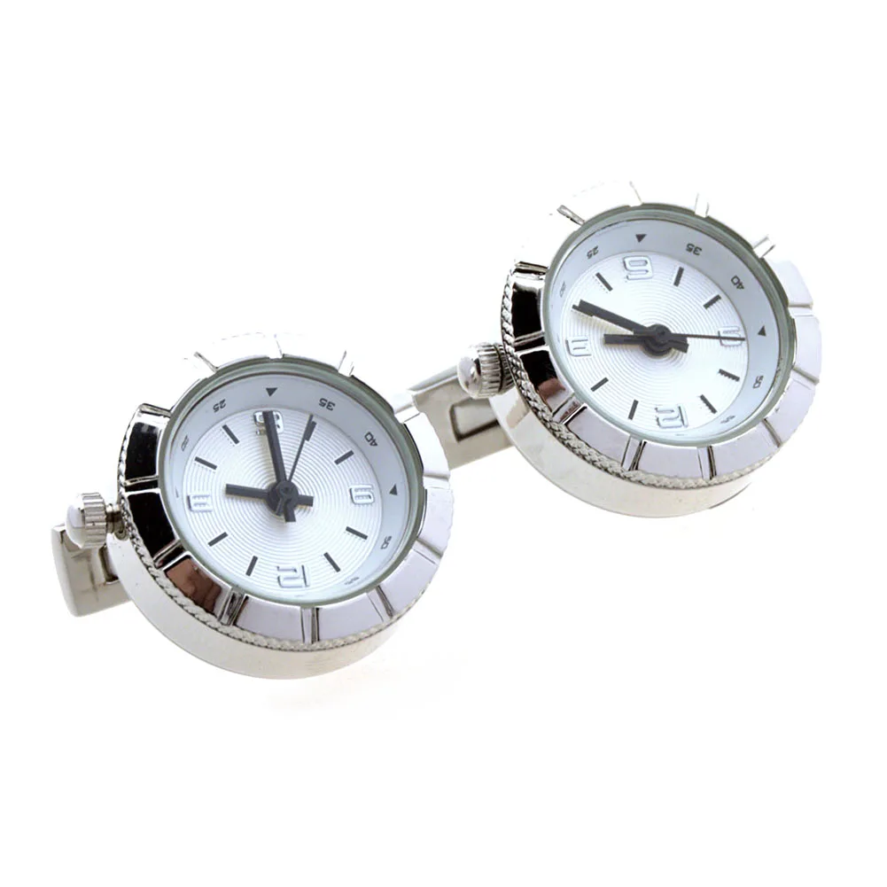 High Quality Functional Silver Watch Cufflinks Round Real Clock Cuff links With Battery Digital Watch Cufflink cuffs gemelos
High Quality Functional Silver Watch Cufflinks Round Real Clock Cuff links With Battery Digital Watch Cufflink cuffs gemelos