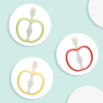 Lovely Baby Silicone Apple Pattern Teethers Training Toys Molars Teethers
