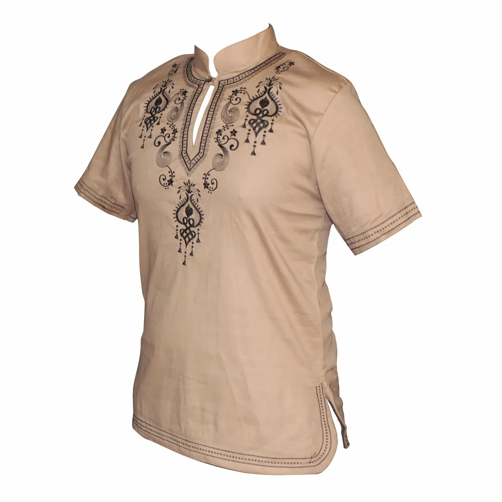 Dashikiage вышитые африканские мужские хиппи винтажный Топ Haute блуза в этническом