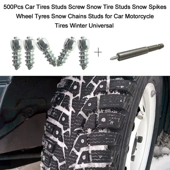 500Pcs Car Tires Studs Screw Snow Tire Studs Spikes Wheel Tyres Snow Chains Studs for Car Motorcycle Tires Winter Universal
500Pcs Car Tires Studs Screw Snow Tire Studs Spikes Wheel Tyres Snow Chains Studs for Car Motorcycle Tires Winter Universal