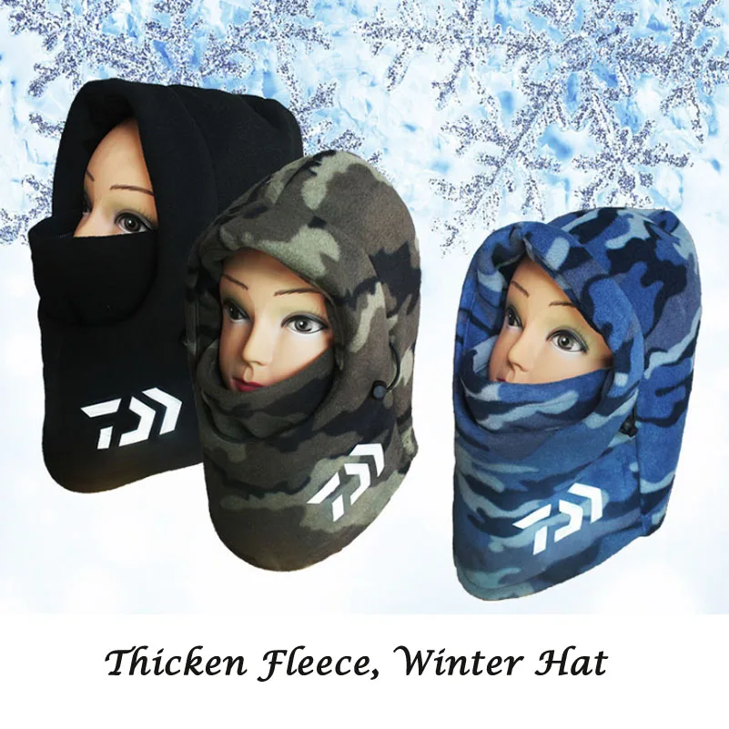 DAIWA Winter Fishing Cap Thicken Fleece Warm Keep Outdoor Snow Hat Cold Weather Full Face Mask Cover Men Women Windproof Hood
DAIWA Winter Fishing Cap Thicken Fleece Warm Keep Outdoor Snow Hat Cold Weather Full Face Mask Cover Men Women Windproof Hood