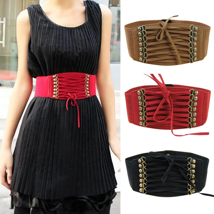 Hot Brand New Designer Women Ladies Strap Buckle Cinch Belts Corset Stretch Skinny Waistband High Waist Slimming Waist Belts Z1
Hot Brand New Designer Women Ladies Strap Buckle Cinch Belts Corset Stretch Skinny Waistband High Waist Slimming Waist Belts Z1