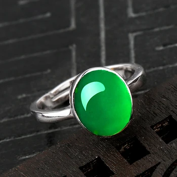 10*8mm 6.18 Sale S925 Sterling Silver Australia Emerald Rings Jade moldevite Chinatown oriental Retro Chalcedony Jade
10*8mm 6.18 Sale S925 Sterling Silver Australia Emerald Rings Jade moldevite Chinatown oriental Retro Chalcedony Jade