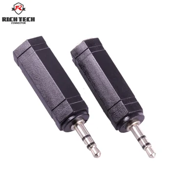 50pcs 3poles Stereo Plug 1/8" 3.5mm jack to 1/4" jack 6.35mm Audio Microphone Connector Nickel Plated Plug+Black Shell
50pcs 3poles Stereo Plug 1/8" 3.5mm jack to 1/4" jack 6.35mm Audio Microphone Connector Nickel Plated Plug+Black Shell