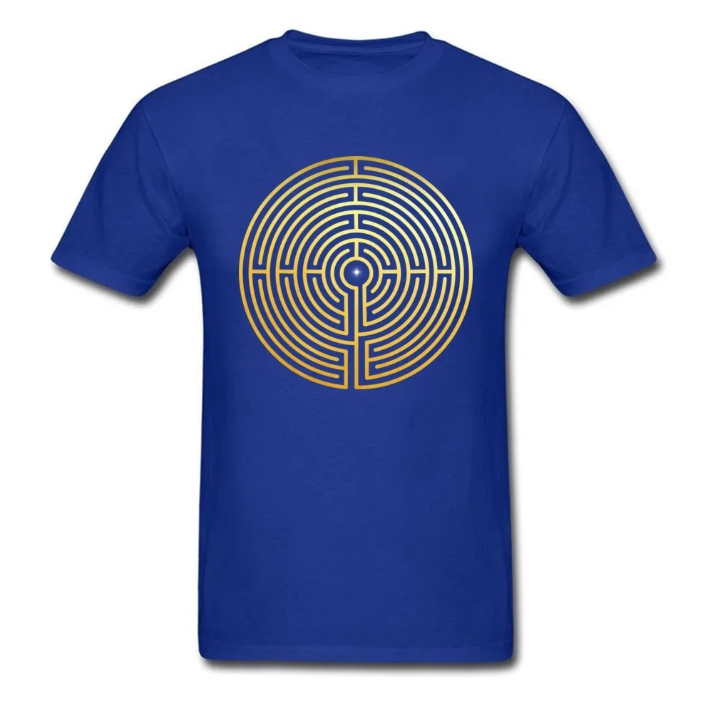 Printed On Labyrinth T Shirts New Coming Summer Fall Short Sleeve Crew Neck Tops & Tees 100% Cotton Boy Design Clothing Shirt Labyrinth blue