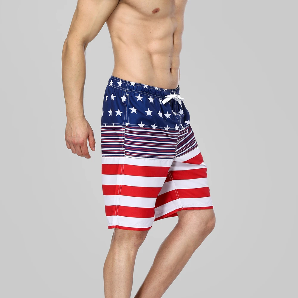 Мужские шорты для плавания Charmleaks пляжные с американским флагом плавки мужские
