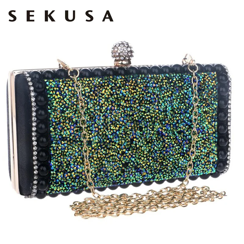 SEKUSA Arcylic Women Evening Bag Metal Diamonds Purse Day Clutch Handbags Chain Shoulder Messenger Crystal Evening Bag
SEKUSA Arcylic Women Evening Bag Metal Diamonds Purse Day Clutch Handbags Chain Shoulder Messenger Crystal Evening Bag