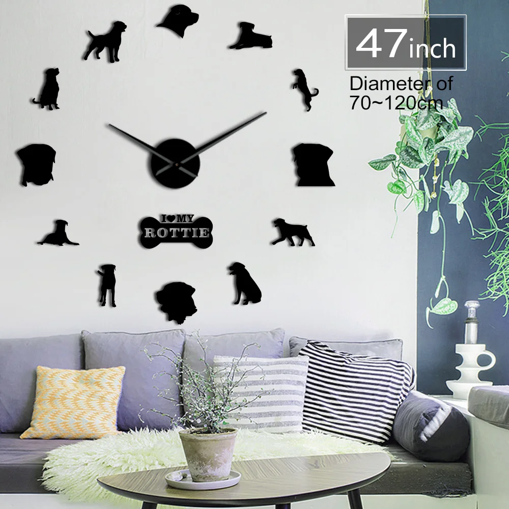 Dog Breed Guard Dog Rottweiler Large Wall Clock DIY Contemporary Clock Watch I Love My Rottie Home Decor Gift For Dog Lovers
Dog Breed Guard Dog Rottweiler Large Wall Clock DIY Contemporary Clock Watch I Love My Rottie Home Decor Gift For Dog Lovers