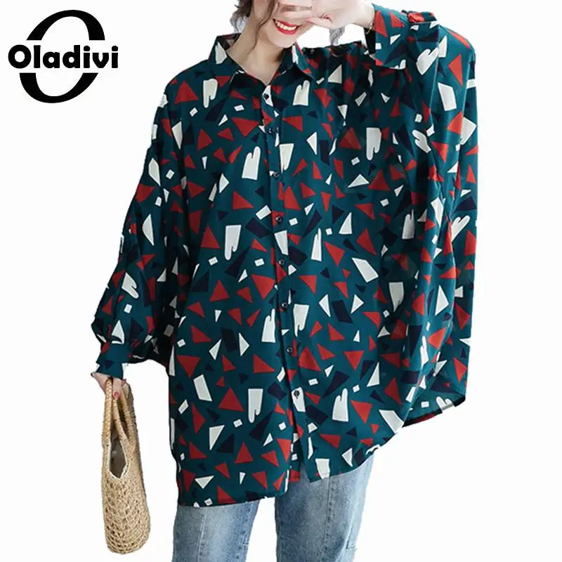 Oladivi Oversized Women Clothing Plus Size Fashion Print Long Sleeve Casual Blouse Shirt Kimono Cardigan Female Top Blusas 10XL
Oladivi Oversized Women Clothing Plus Size Fashion Print Long Sleeve Casual Blouse Shirt Kimono Cardigan Female Top Blusas 10XL