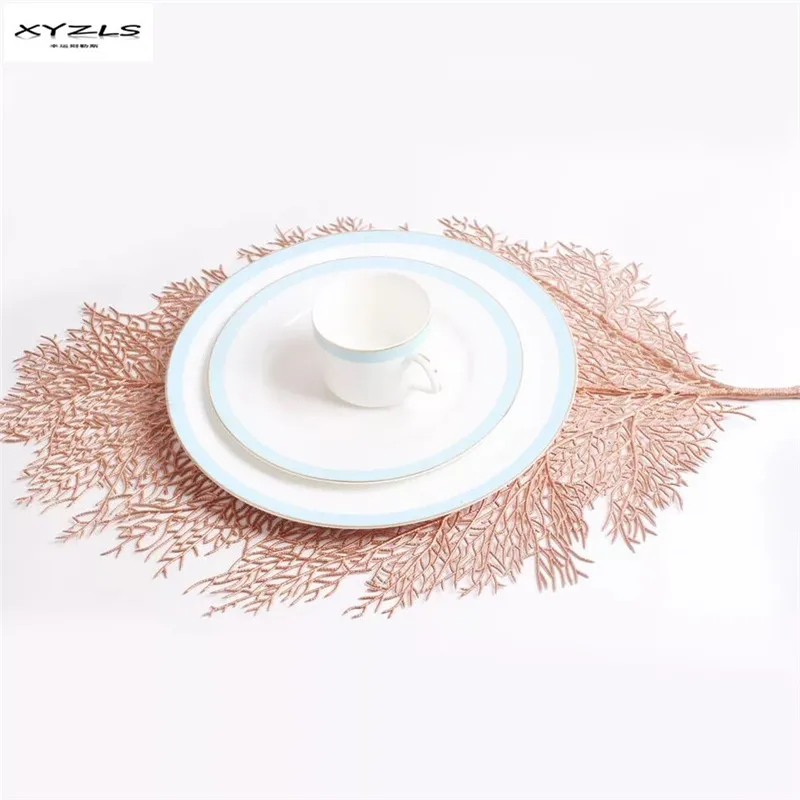 XYZLS 6PCS/Set Leaf Pattern Kitchen Placemats PVC Dining Table Mats Non-slip Pad Creative Disc Coasters Home Wedding Decorations
XYZLS 6PCS/Set Leaf Pattern Kitchen Placemats PVC Dining Table Mats Non-slip Pad Creative Disc Coasters Home Wedding Decorations