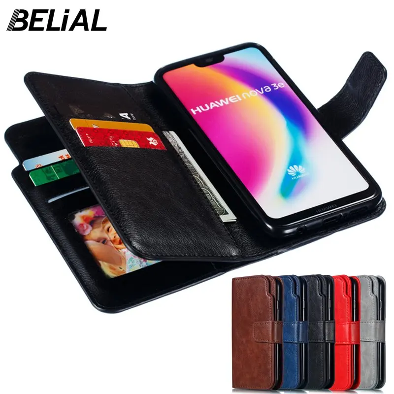 

Wallet Case for Huawei Mate 10 20 Lite Case Leather Flip Cover Nova 3e 2i GR5 P9 P10 P20 P Smart P30 Pro Case With 9 Card Slots