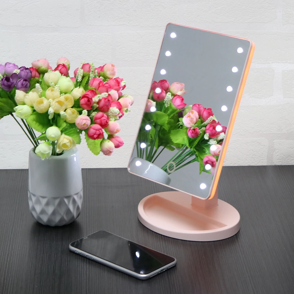 Desktop Sensor LED Lighted Makeup Mirror Magnification Mirror Rotatable Desk Stand LED Night Lamp
Desktop Sensor LED Lighted Makeup Mirror Magnification Mirror Rotatable Desk Stand LED Night Lamp