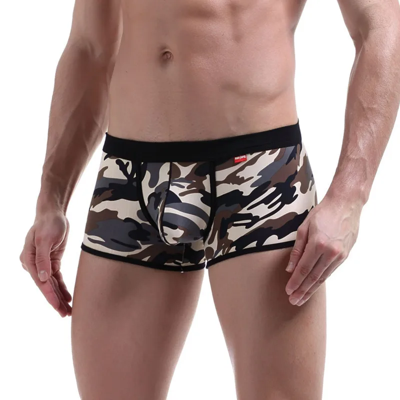 Male Underwear Men Boxer Shorts Fashion Breathable U Convex Crotch Boxers Homme Sexy Tide Camouflage Printed Cueca Boxers
Male Underwear Men Boxer Shorts Fashion Breathable U Convex Crotch Boxers Homme Sexy Tide Camouflage Printed Cueca Boxers
