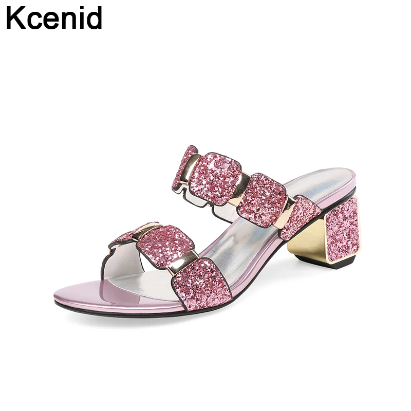 Kcenid Women sandals new summer slippers glittering women shoes sandals open toe bling high heels party shoes large size 32-43
Kcenid Women sandals new summer slippers glittering women shoes sandals open toe bling high heels party shoes large size 32-43