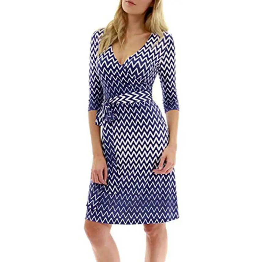 KANCOOLD Dress Womens Three Quarter Boho Wave Print Dress Lady Party Summer Sundrss Mini Casual dress women 2018AUG3
KANCOOLD Dress Womens Three Quarter Boho Wave Print Dress Lady Party Summer Sundrss Mini Casual dress women 2018AUG3