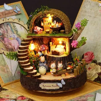 DIY Assembled Resin Anime Cottages Music Box My Neighbor Totoro Birthday Gift Fantasy Forest Candy Cat Figurine 1 Piece
DIY Assembled Resin Anime Cottages Music Box My Neighbor Totoro Birthday Gift Fantasy Forest Candy Cat Figurine 1 Piece