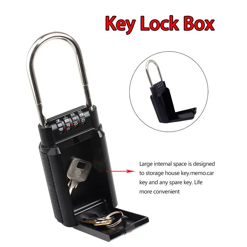 4 Digit Key Safe Vault Lock Box Travel Password Lock for Realtor Outdoor Use Car-door Handle Aluminium Alloy Material Door Locks
4 Digit Key Safe Vault Lock Box Travel Password Lock for Realtor Outdoor Use Car-door Handle Aluminium Alloy Material Door Locks