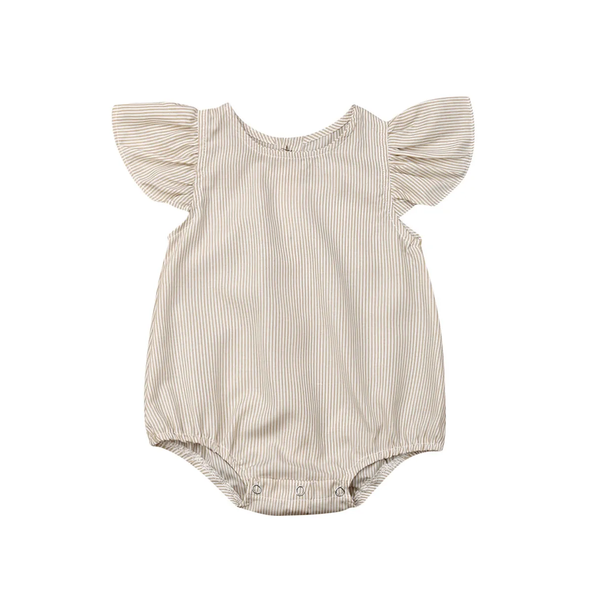 3-24M Newborn Baby Girls Striped Ruffle Romper Flutter Sleeves Loose Back Button Playsuit Casual Cute Summer Clothes for Baby
3-24M Newborn Baby Girls Striped Ruffle Romper Flutter Sleeves Loose Back Button Playsuit Casual Cute Summer Clothes for Baby