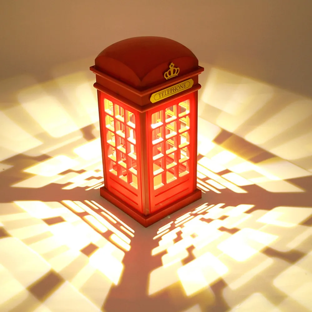 LED Night Light Retro Telephone Booth Table Lamp USB Rechargeable LED Energy-saving Touch Night Light For Children Bedroom
LED Night Light Retro Telephone Booth Table Lamp USB Rechargeable LED Energy-saving Touch Night Light For Children Bedroom