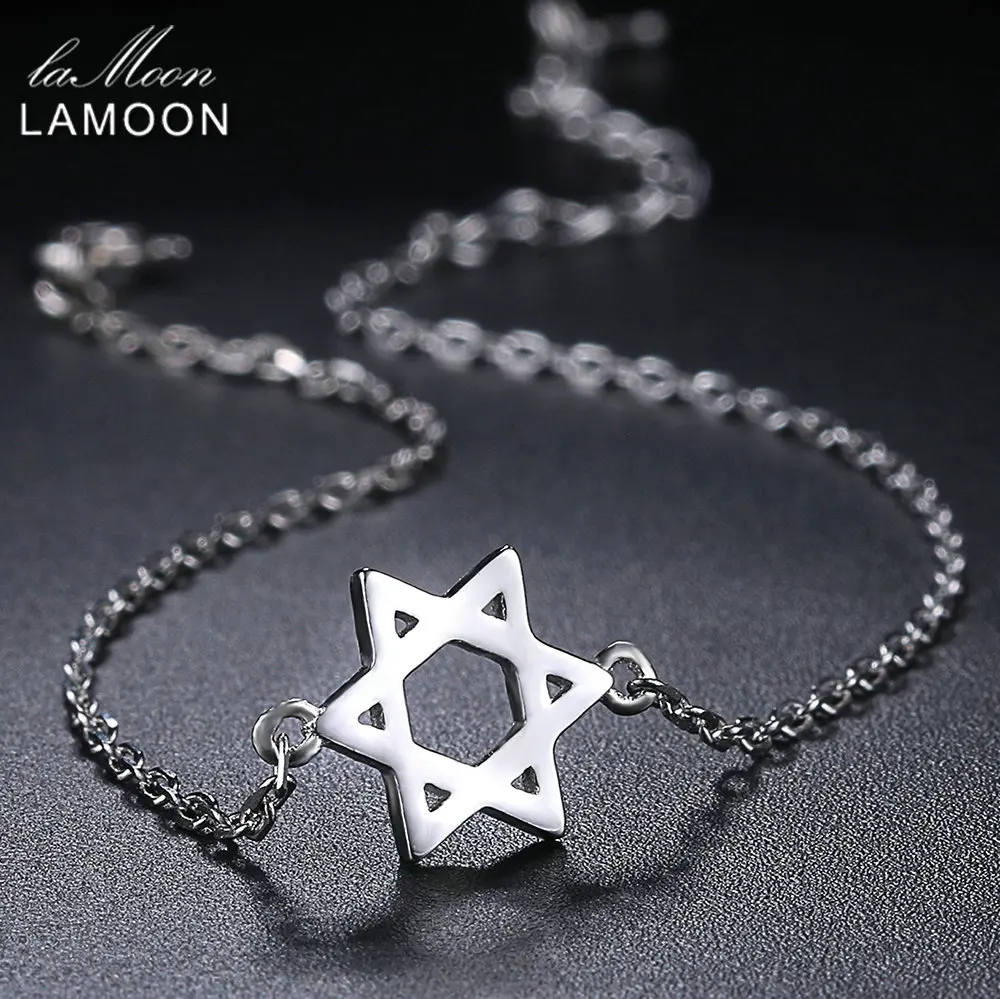 LAMOON S925 Bracelet For Women Star Shape 100% 925 sterling silver White Gold Plated Fine Jewelry Birthday Gift LMHY010
LAMOON S925 Bracelet For Women Star Shape 100% 925 sterling silver White Gold Plated Fine Jewelry Birthday Gift LMHY010