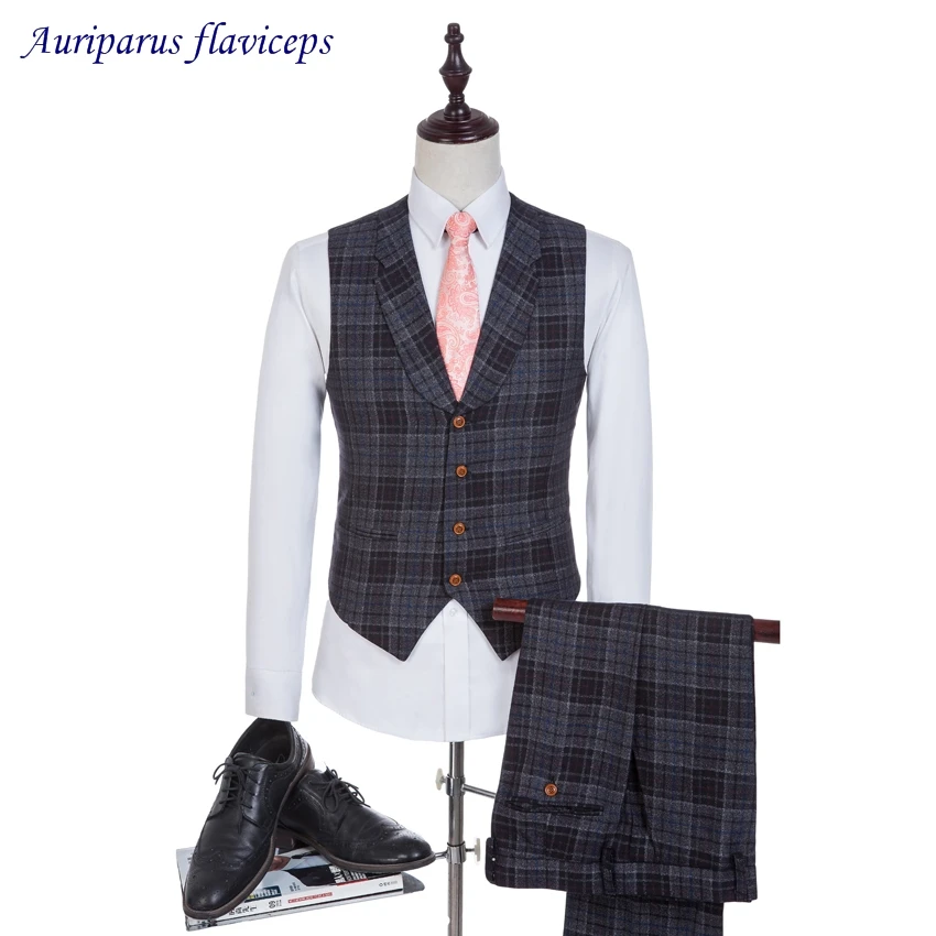 2019 Man Suit Tweed Suit Shawl Lapel Groom Dress Groomsman Vest Custom Made Check Wedding Waistcoat (pants+vest)
2019 Man Suit Tweed Suit Shawl Lapel Groom Dress Groomsman Vest Custom Made Check Wedding Waistcoat (pants+vest)