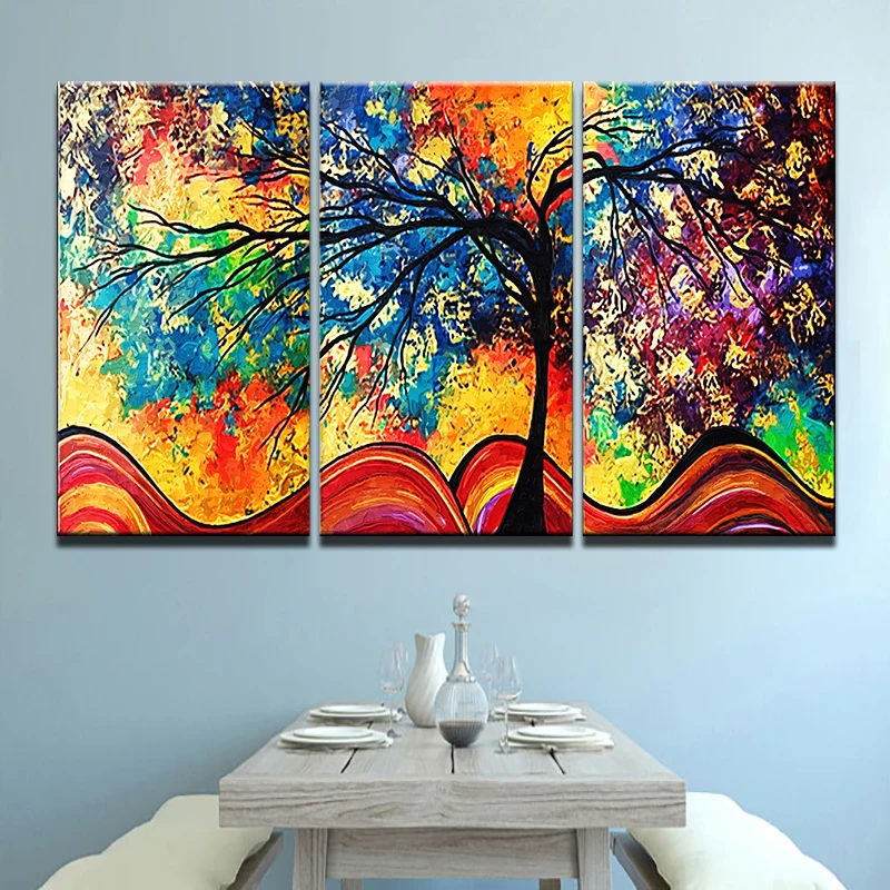 Modern The Wall Art Modular Pictures For Living Room Home Decor 3 Panel Tree Colorful Landscape Abstract Painting On Canvas
Modern The Wall Art Modular Pictures For Living Room Home Decor 3 Panel Tree Colorful Landscape Abstract Painting On Canvas