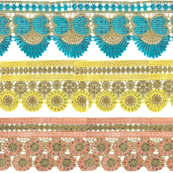 10yards Beaded Crystal Lace Trim Flower Embroidery Lace Applique Trimming Ribbon African Cord Fabric Tape Scrapbooking T2720
10yards Beaded Crystal Lace Trim Flower Embroidery Lace Applique Trimming Ribbon African Cord Fabric Tape Scrapbooking T2720